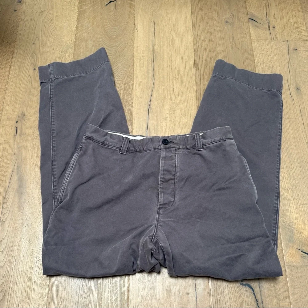 J. Crew Gray Button Fly 100% Cotton Chinos in Size 33x32